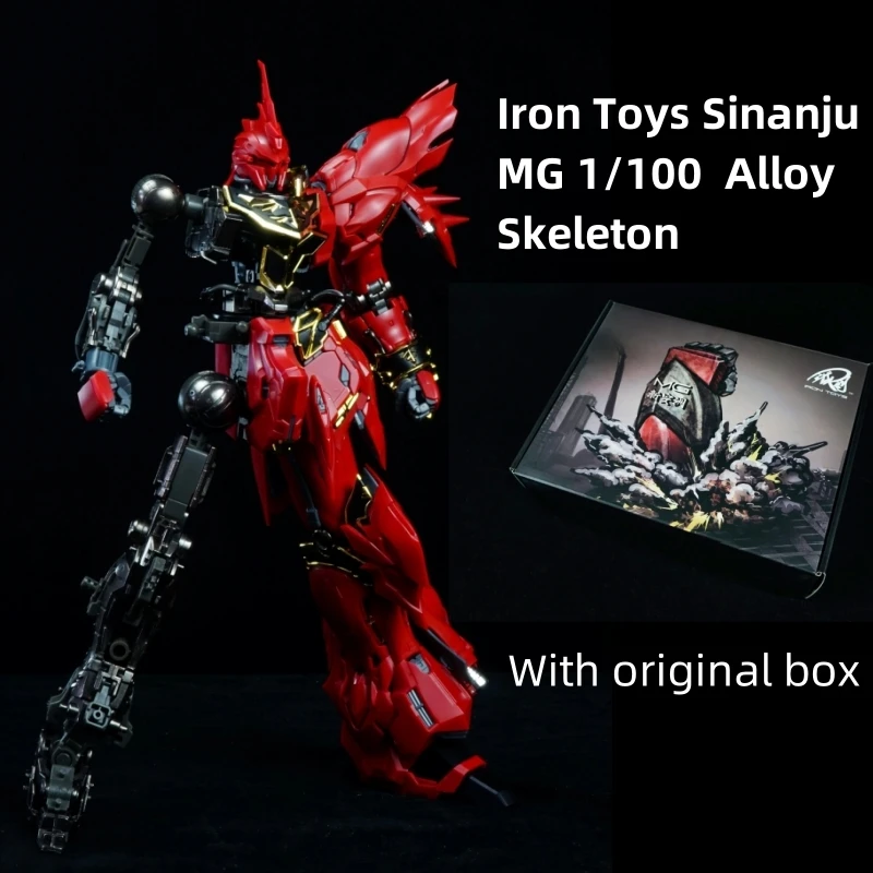 Model Kit Nemesis - ของเล่นเหล็กกรอบโลหะสําหรับ Sinanju 1/100 MG MSN-06S โลหะผสม