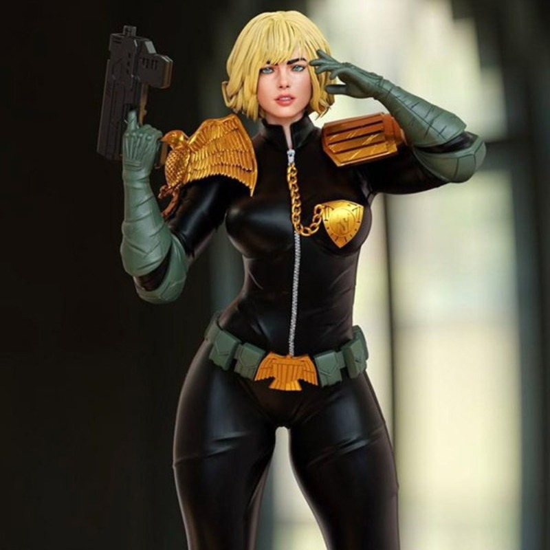 Model Kit Judge - ชุดแบบจำลองเรซินคาสซานดราแอนเดอร์สันขนาด1/24สำหรับตัดสินงานอดิเรกของเล็กๆที่ไม่ได้ประกอบและไม่ทาสีพิมพ์ลาย3D