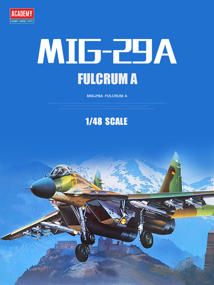 Model Kit Academy - โมเดลเครื่องบินประกอบสำหรับสถาบัน12263 MiG-29A 1/48นักสู้ศูนย์กลาง