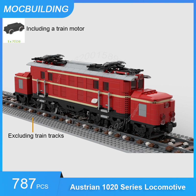 Model Kit Train - ตัวต่อ MOC รุ่นออสเตรีย 1020 ชุดประกอบรถไฟจำลอง ของเล่นสร้างสรรค์