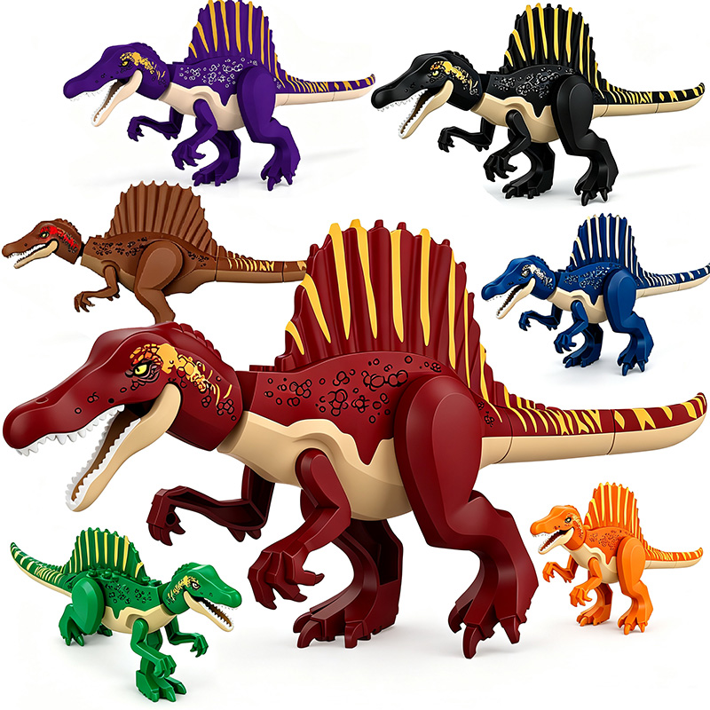 Model Kit Jurassic Park - ชุดตัวต่อไดโนเสาร์จูราสสิค ไซส์ใหญ่ รุ่นสไปโนซอรัส ของเล่นประกอบเอง ชุดของเล่นไดโนเสาร์จูราสสิค พาร์ค