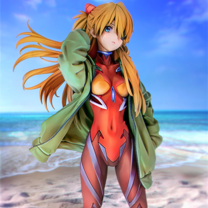 Model Kit Evangelion Bandai - (มีสินค้าในสต็อก) (W_5250) 1/7 เสื้อฮู้ดดี้อาสึกะ Ver. เอวาเกนไลออน