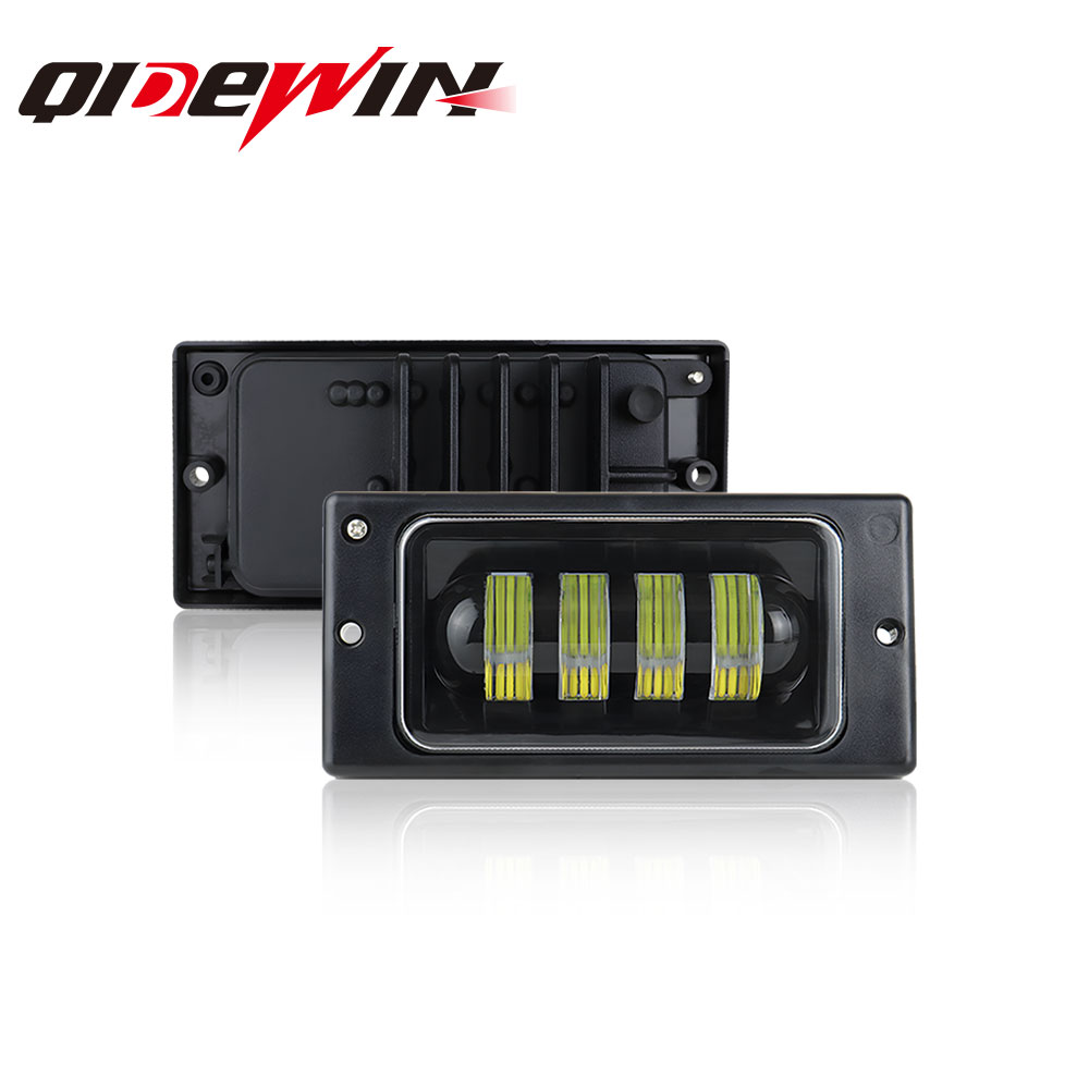 Model Kit Land Rover - ชุดไฟตัดหมอกรถยนต์ LED ทรงสี่เหลี่ยม ไฟหน้ากันน้ำ 12V 6000K