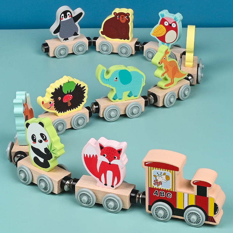รถไฟไม้แม่เหล็กขนาดเล็กของเล่น - Model Kit Train บทวิจารณ์และราคา
