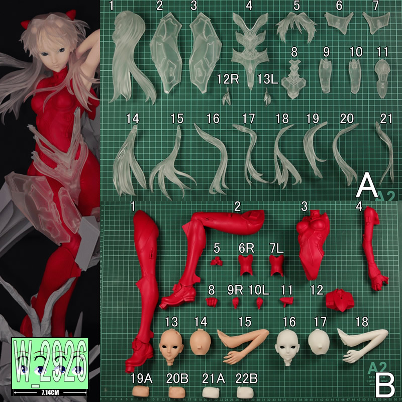 1/4 อาสึกะ แลงลีย์ เอวาเกนเนลิ - Model Kit Evangelion Bandai บทวิจารณ์และราคา