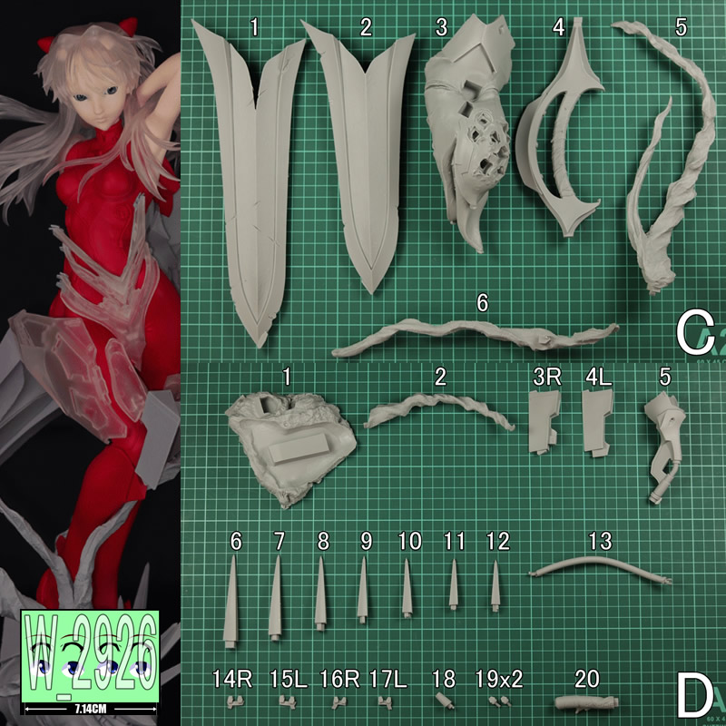 1/4 อาสึกะ แลงลีย์ เอวาเกนเนลิ - Model Kit Evangelion Bandai บทวิจารณ์และราคา