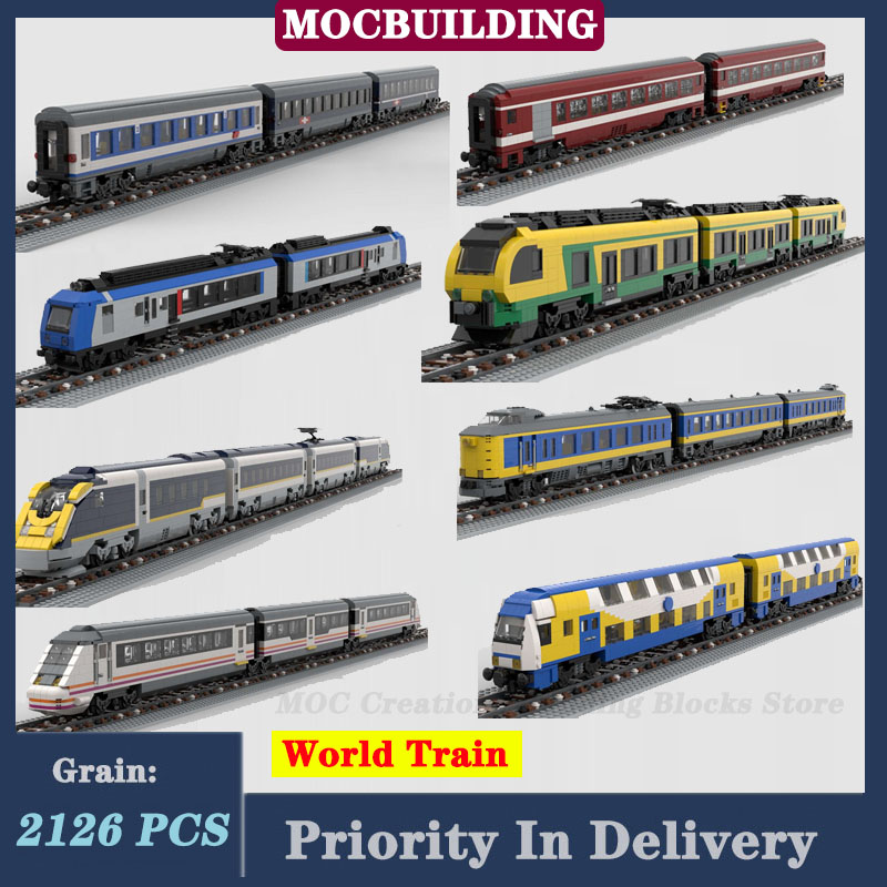 ชุดประกอบบล็อกรูปแบบการสร้าง E - Model Kit Train บทวิจารณ์และราคา