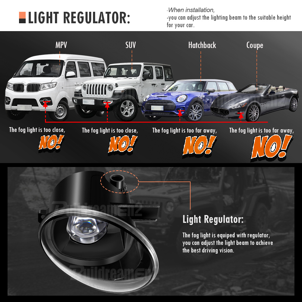2 ชิ้น 30W LED Fog Light Assem - Model Kit Land Rover บทวิจารณ์และราคา