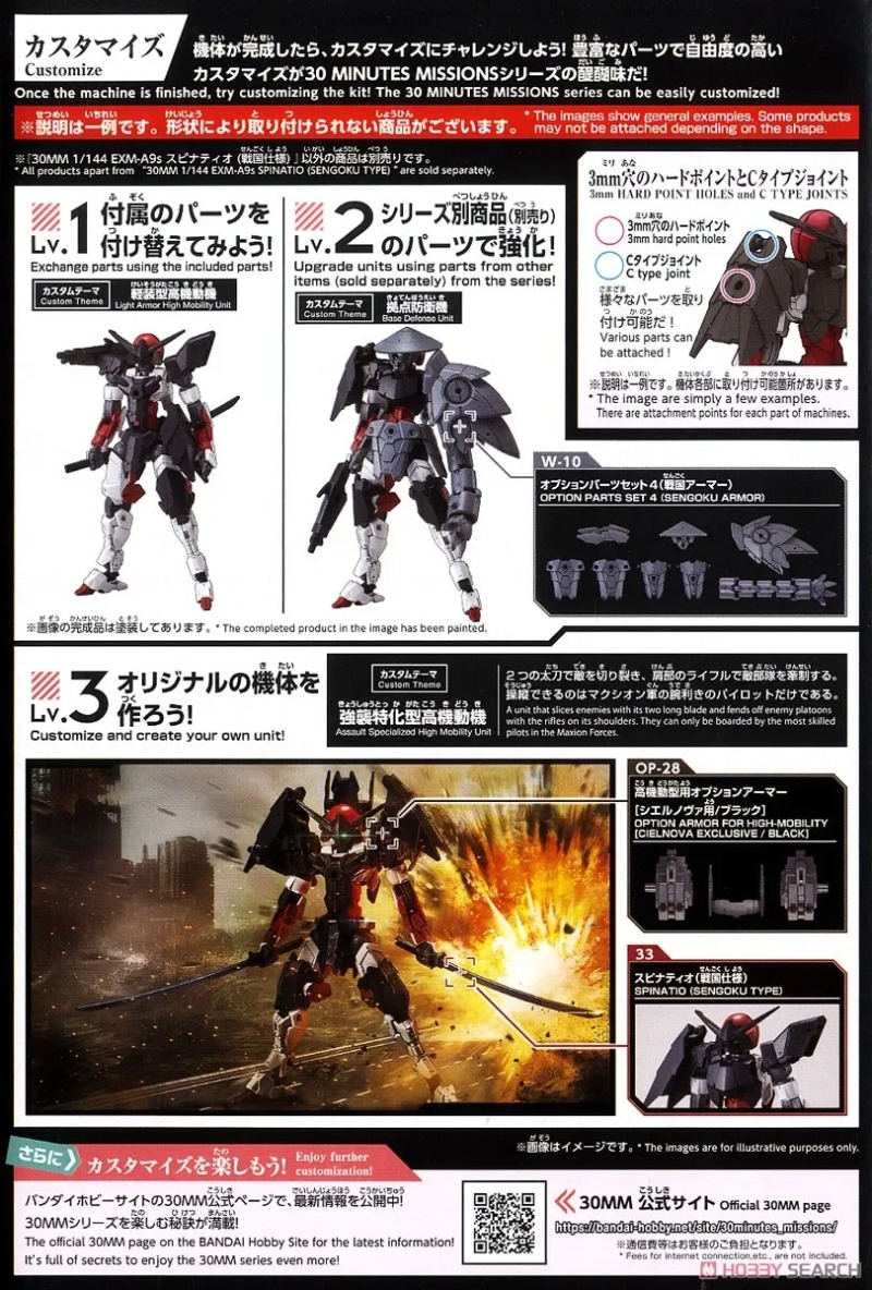BANDAI 1/144 30 MINUTES MISSIO - Model Kit Bandai 30 บทวิจารณ์และราคา