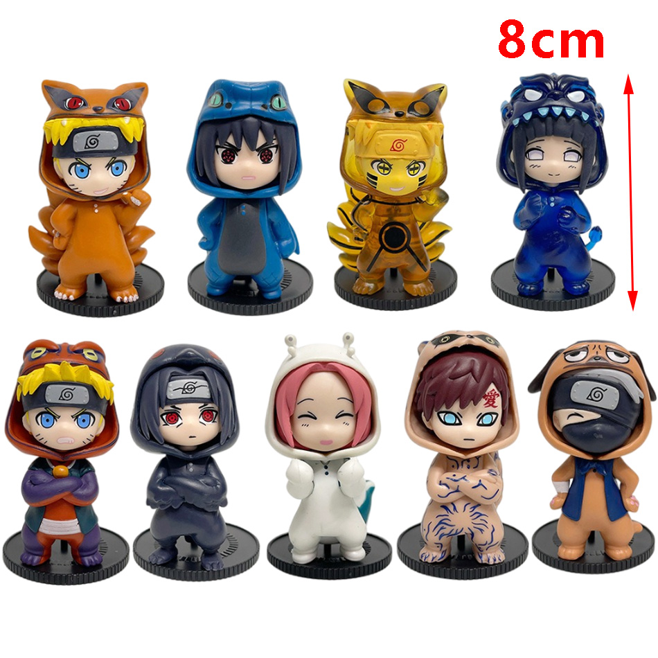 อนิเมะ 8 ซม. นารูโตะ ชุด 9 ชิ้ - Model Kit Naruto บทวิจารณ์และราคา
